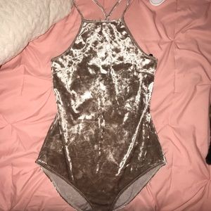 Velvet bodysuit